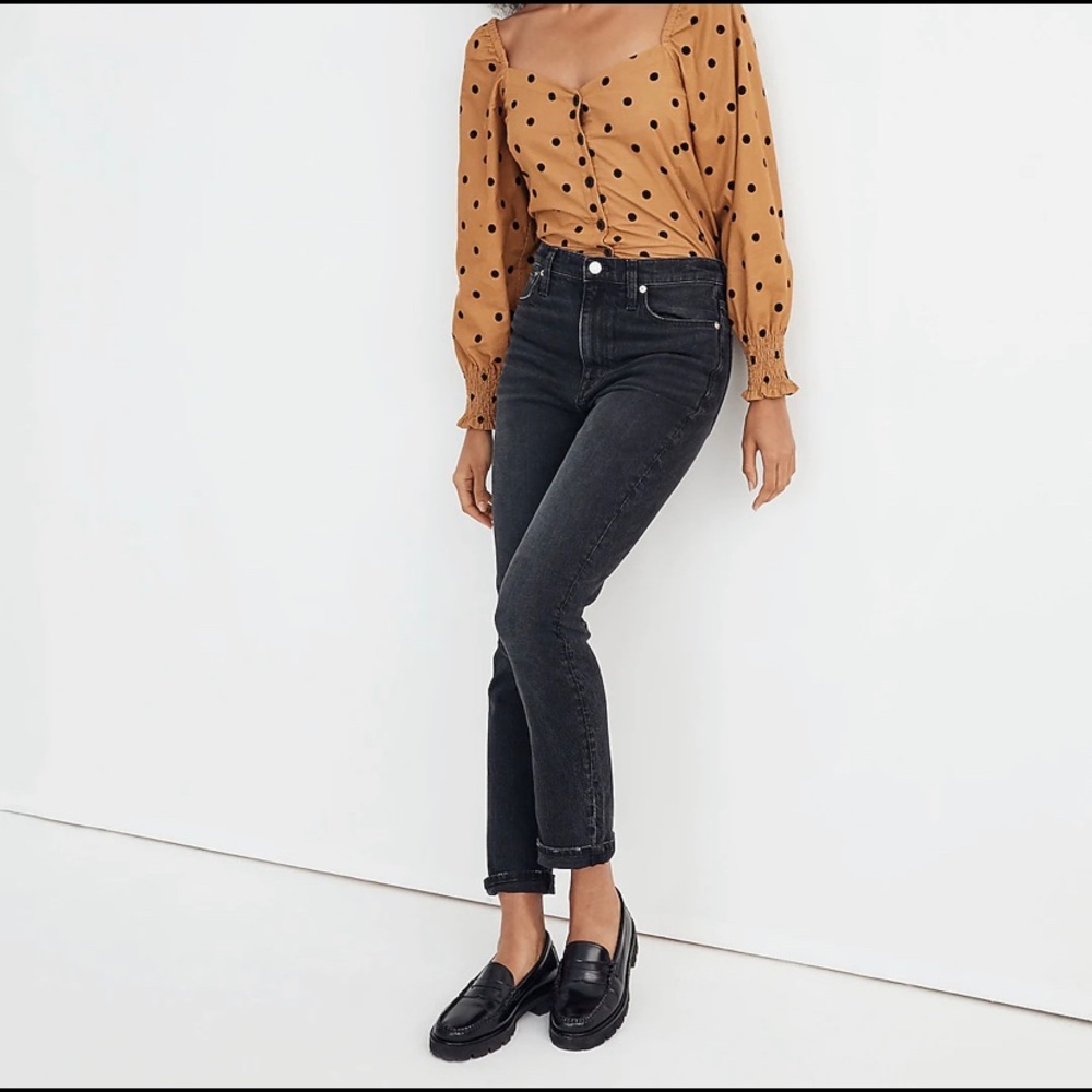Madewell Slim BoyJean Black Denim Jeans Size 25